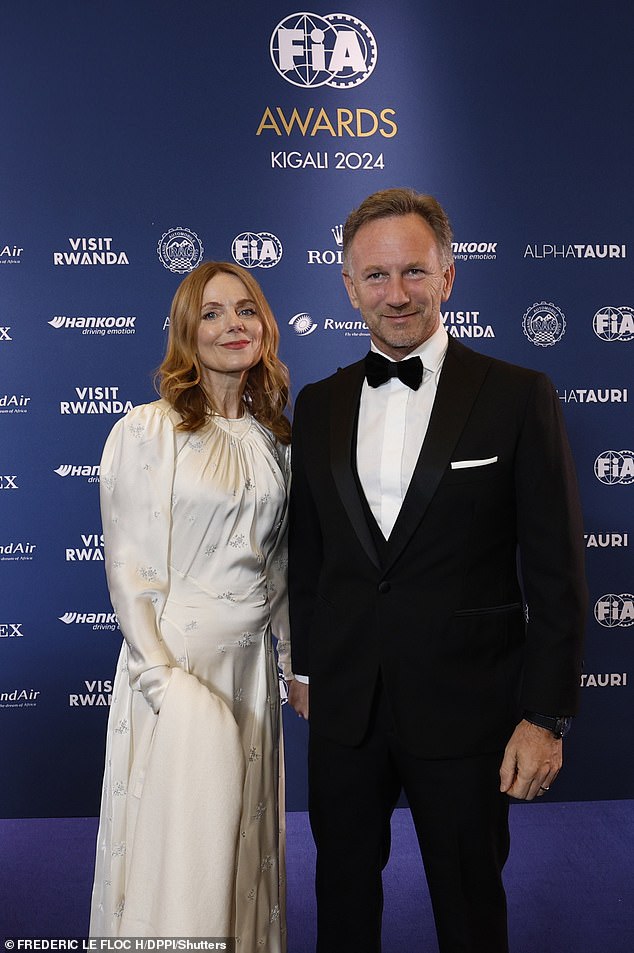 Geri Halliwell and her husband Christian Horner put on a very convincing performance at the FIA ​​Awards in Kigali, Rwanda on Friday