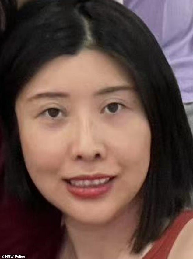 The body of 33-year-old Greenacre woman Zhuojun 'Sally' Li (pictured) was discovered in dense bushland by a jogger in Sir Joseph Banks Park on December 9.