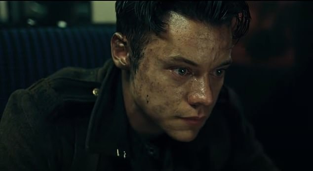 During his time at the distributor, he made his beloved Batman films, Dunkirk, The Prestige, Inception, Interstellar and finally Tenet in 2020; Harry Styles is pictured in Dunkirk