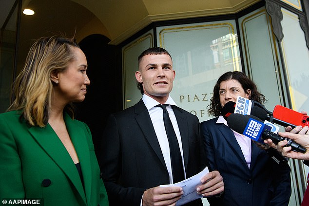 Harry Garside (pictured during an earlier court appearance) said he was proven right after enduring a 'personally devastating' period following his return from South Africa, where he had filmed a reality TV series