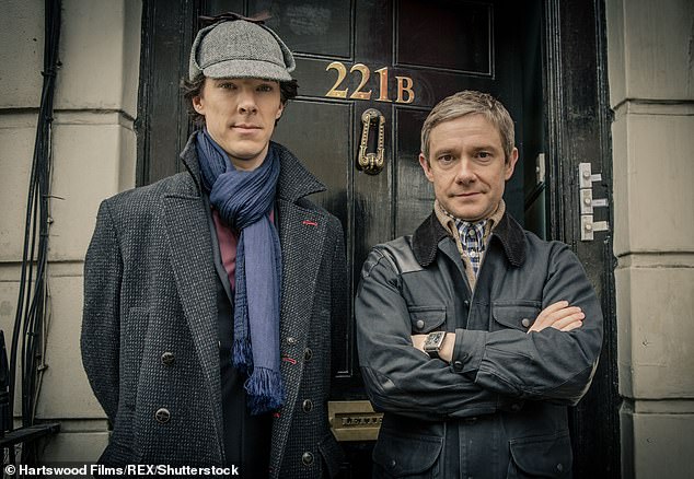 Dr. Watson, played by Martin Freeman (right) in the BBC's Sherlock, gets only a faint glimpse of Moriarty in The Final Problem, when the supervillain struggles with Holmes and they both appear to drop dead in Switzerland.