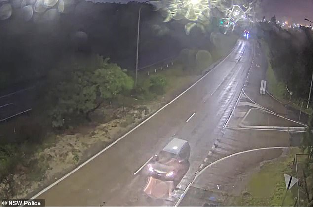 Police have released CCTV footage of a silver Toyota Avensis (pictured) after the vehicle stopped on the north side of Foreshore Road on November 30.