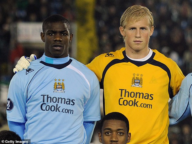 Kasper and Richards used to play together at Manchester City and earlier this season Jamie Carragher suggested the defender had thwarted the goalkeeper's progress