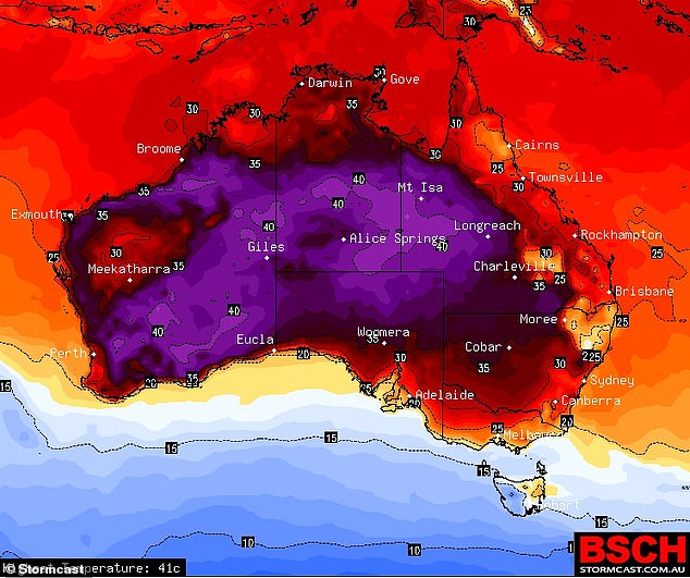 Several states will be hit by a severe to low intensity heat wave (photo, temperature forecast for Monday)