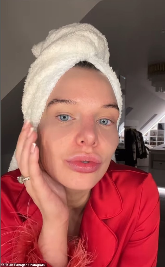 Helen Flanagan has hit back at 'mean' trolls who branded her face a 'mess' as they took aim at the excessive lip fillers.