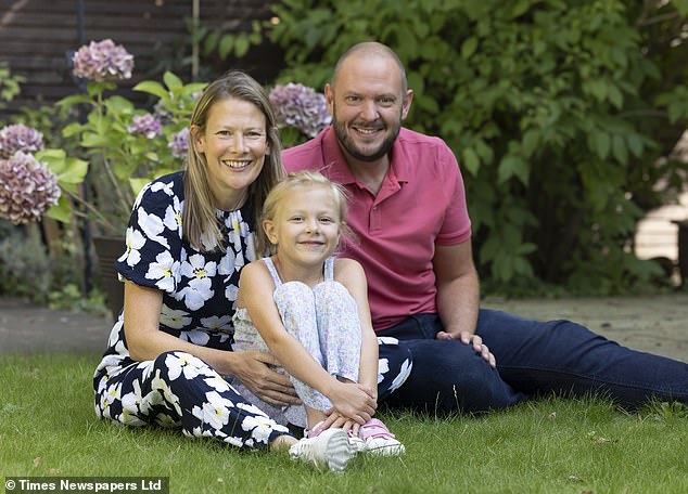 Jennie, husband Jamie and daughter Isabelle. Today, Jennie looks nothing like someone who has had a serious stroke