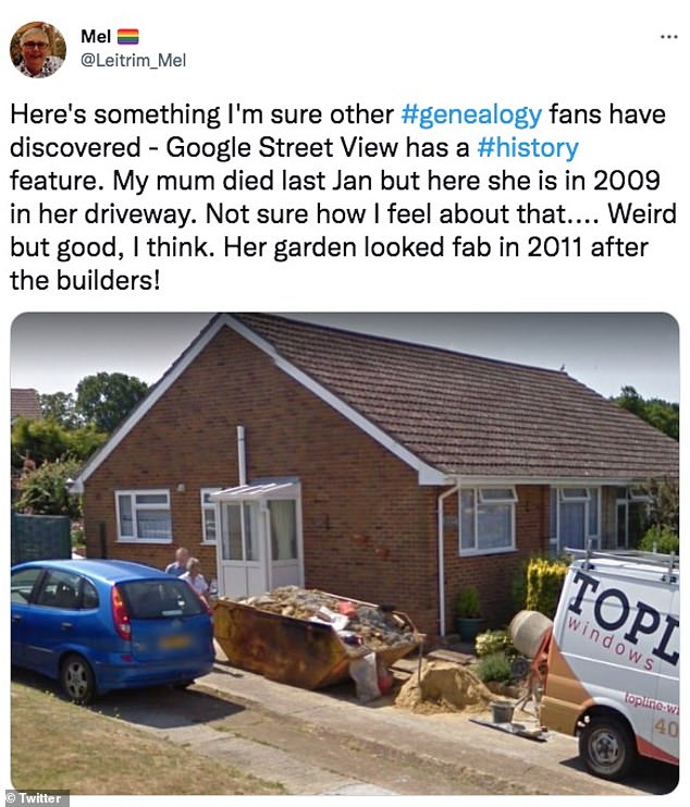 Relatives have found comfort in photos of loved ones on Street View. One found their deceased mother who died in January 2022 during a period when the facade of her house was being renovated