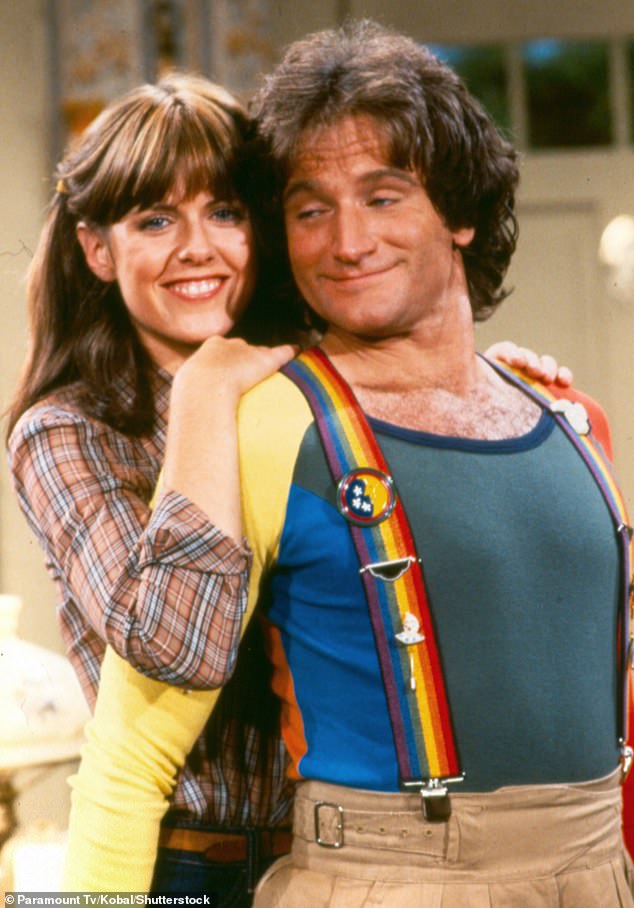 It's Pam Dawber, 73 – who is known for playing the character Mindy McConnell on the ABC sitcom Mork & Mindy, alongside comedian Robin Williams