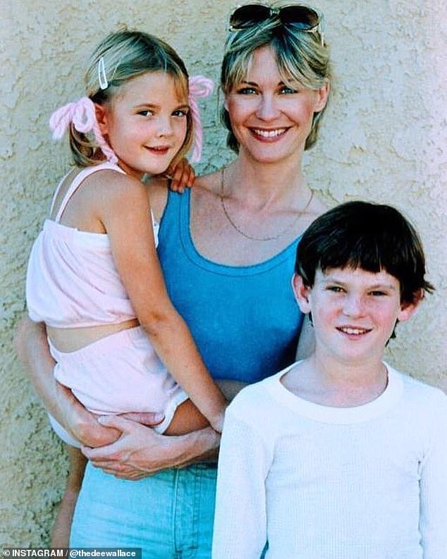 It's Dee Wallace, 76 – who most notably played the character of single mother Mary Taylor in Steven Spielberg's hit film ET The Extra-Terrestrial; seen above with Drew Barrymore and Henry Thomas