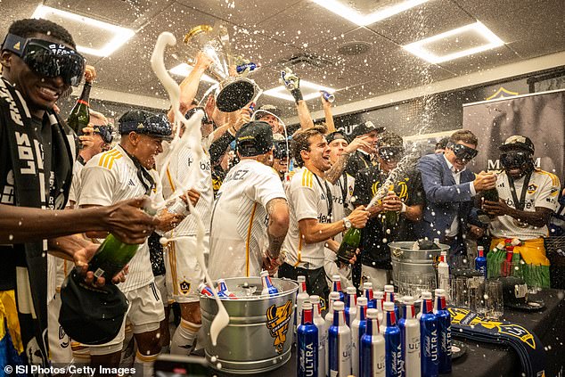 Los Angeles Galaxy after the MLS Cup final against the New York Red Bulls