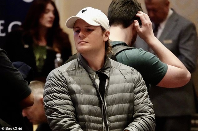 The 25-year-old showed off his flair for poker when he played a few hands at a tournament in Las Vegas on Wednesday