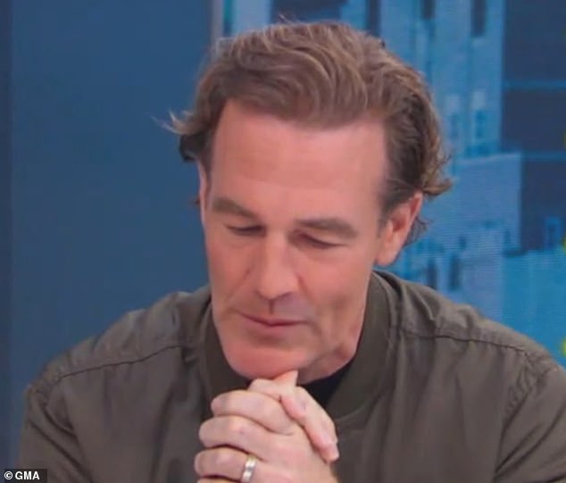 James Van Der Beek broke down during an appearance on Good Morning America on Tuesday