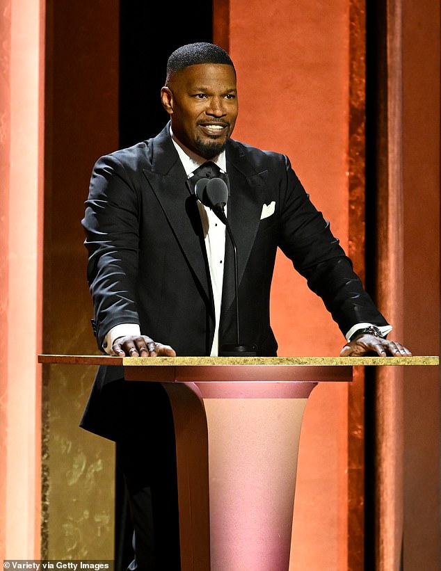 Jamie Foxx, 56, says he will speak candidly about recent life events while promoting his upcoming special What Had Happened Was on Netflix. Pictured in LA on November 17