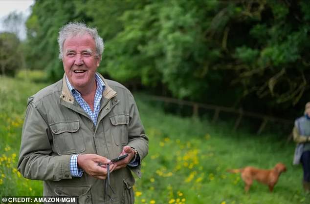 Jeremy Clarkson has shared a photo of his dog covered in blood, causing widespread concern among his fans