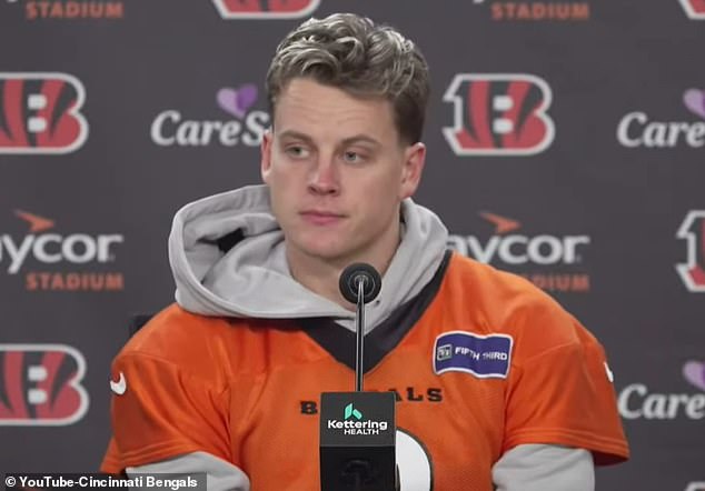 Joe Burrow appeared visibly upset as he answered questions about his home invasion