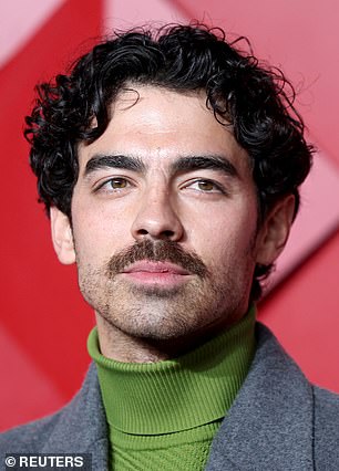 Joe Jonas pictured at the Fashion Awards in London on December 2