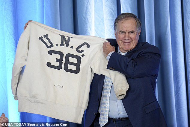 Belichick was unveiled as North Carolina's new coach at a press conference earlier this month