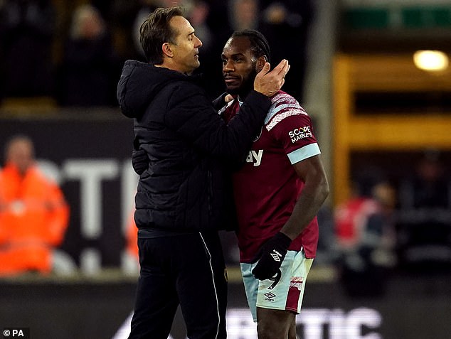 Julen Lopetegui believes Michail Antonio will recover from his horror crash to play football