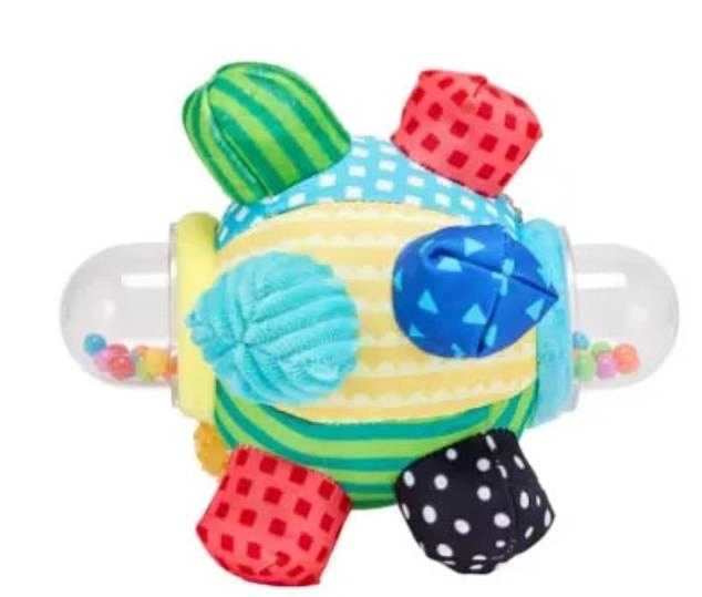 The Anko soft activity ball (pictured) has been recalled as a potentially suffocating object