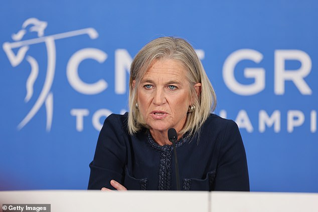 The LPGA Tour (photo commissioner Mollie Marcoux Samaan) announced a dramatic change in its gender policy