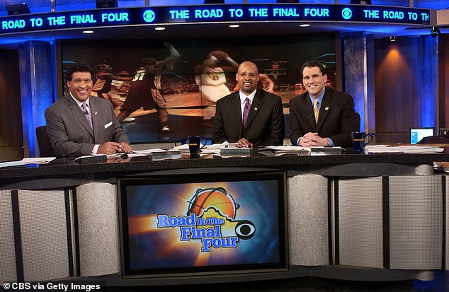 Gumbel is paired with Clark Kellogg and Seth Davis, who broadcast together on CBS for years