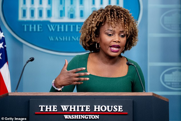 The American people have thoroughly rejected an elite that lies to them every day with a grin and a shrug. Just as Biden's shameless press secretary, Karine Jean-Pierre (pictured), did with a straight face on Monday, telling reporters that 