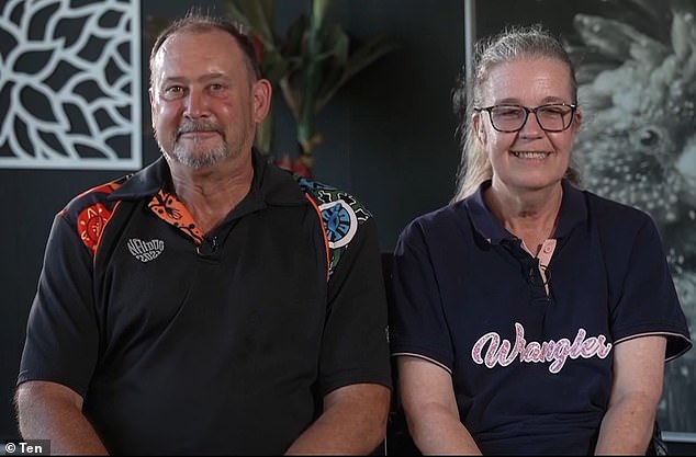 Tony and Lisa Fogg (pictured) stranded in the Queensland outback for three days after water swept their 4WD from a creek crossing