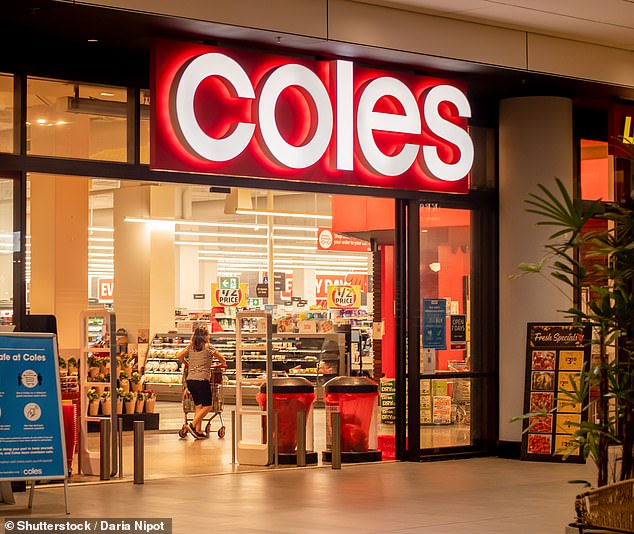 A Coles spokesperson said the gates are 'designed and tested to meet global and Australian standards and have built-in sensors to detect nearby objects'