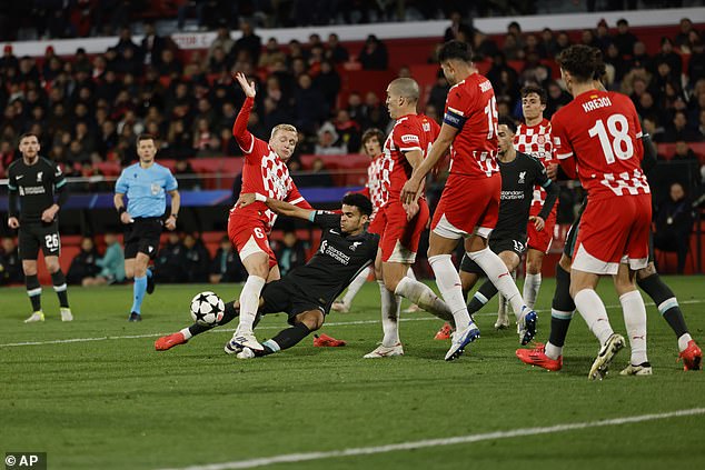 Liverpool were lucky to be awarded the winning penalty against Girona, it is claimed