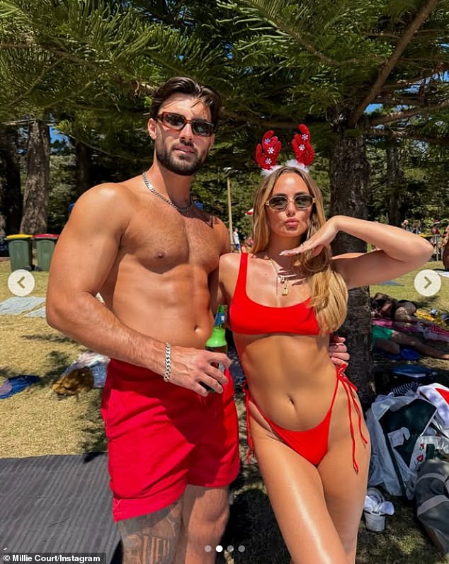 Love Islands Millie Court puts on a racy display in