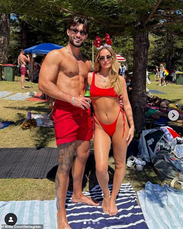 It comes just after Millie put on a racy performance as she celebrated Christmas in Sydney with her boyfriend Liam Reardon