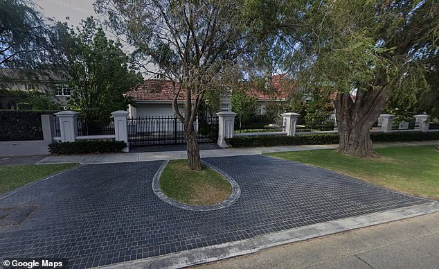 Paul Holmes à Court and his wife Zara won a council battle to remove a peppermint tree (pictured) from the driveway of their $20 million mansion