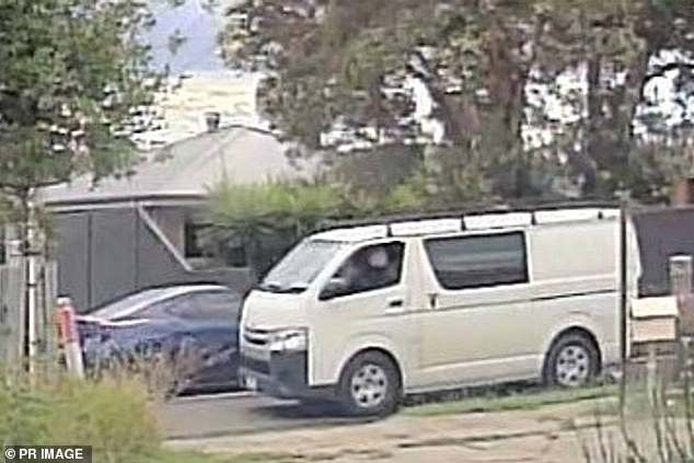 Victoria Police have released images of a white van seen in the area prior to the incident