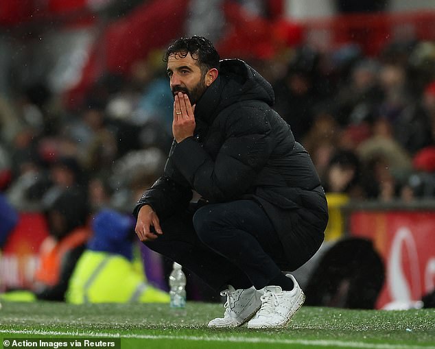 Man United head coach Ruben Amorim saw his team suffer a second defeat in a row