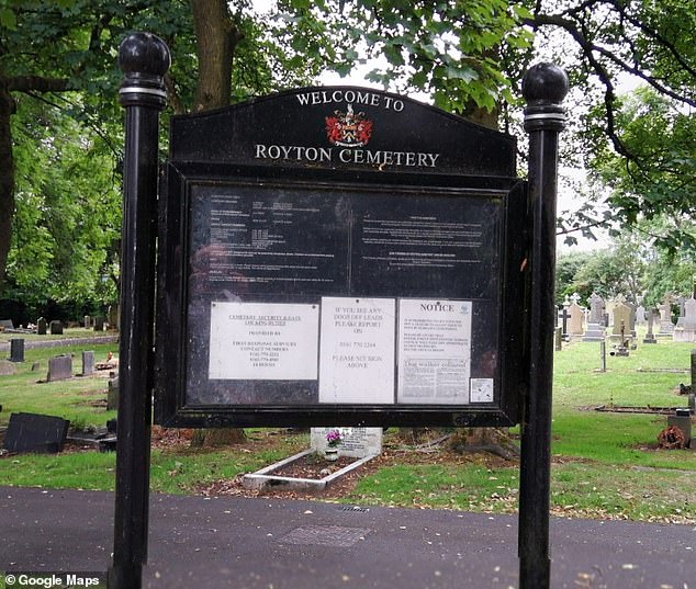 Families were gathered at Royton Cemetery for a candlelight vigil for those discovered in the first plot when the discovery of the second mass grave was made.