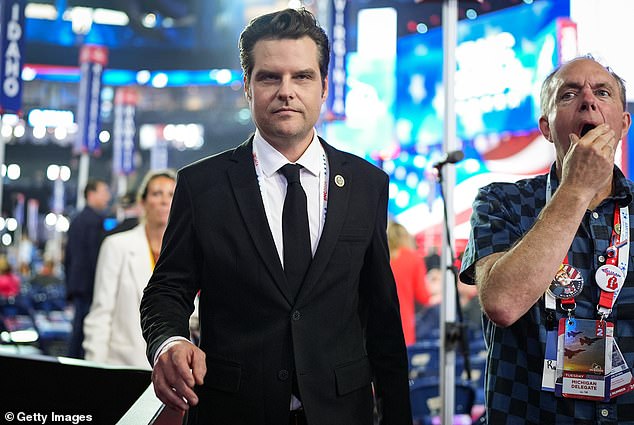 U.S. Representative Matt Gaetz (R-FL) at the Republican National Convention