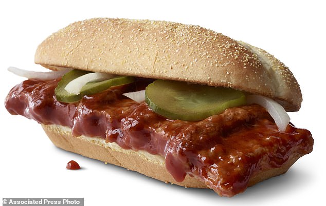 The McRib sandwich will return in 2024. It was first sold in 1982