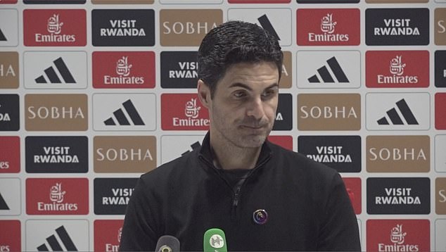 Mikel Arteta addressed Dimitar Berbatov's comments during a press conference on Friday