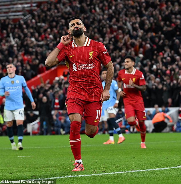 Mohamed Salah has now scored and assisted in 36 different Premier League matches, having done so in Liverpool's triumphant 2-0 win over Manchester City at Anfield on Sunday afternoon