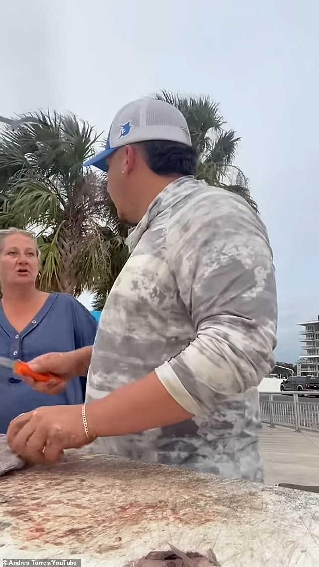 The Florida woman said: 'I'd rather see a black man than a damn Mexican... you're disgusting [sic] to society'