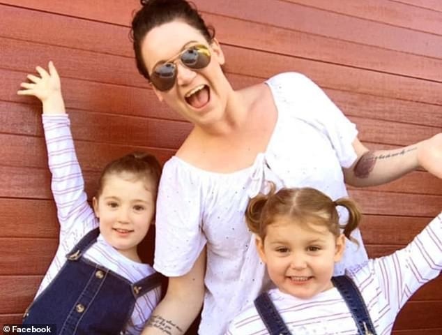 Rachel Van Oyen pictured with her twin daughters Macey and Riley who died after a horror crash on a remote stretch of highway in Perth