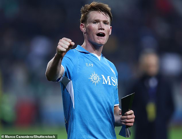 McTominay scored his fourth goal of the season as Napoli moved four points clear at the top