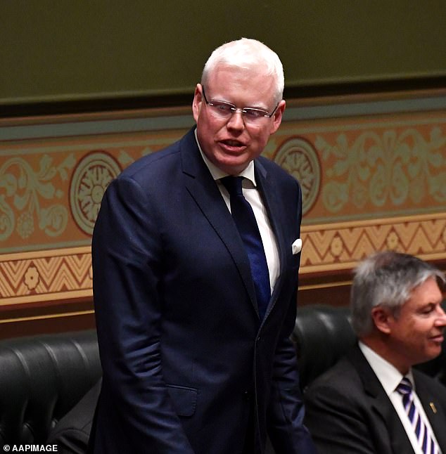 Former NSW Families, Communities and Disability Services Minister Gareth Ward (pictured) has been cleared by an ethics committee after turning up to parliament in his boxer shorts after hours when he locked himself out.