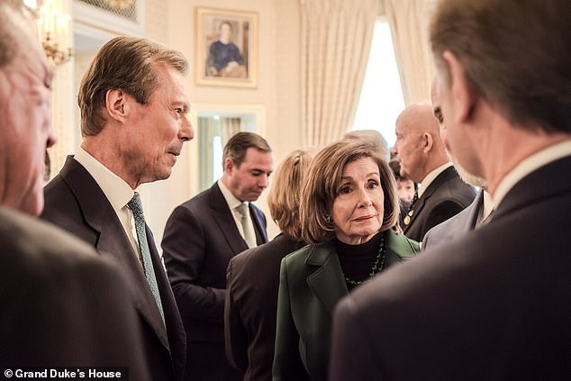 Pelosi was traveling with a bipartisan congressional delegation in Luxembourg when the incident occurred