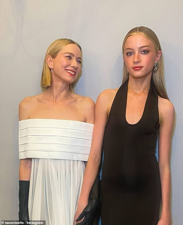 Naomi Watts has shared an adorable 16th birthday tribute to her look-alike youngest child Kai, posting a photo of them holding hands