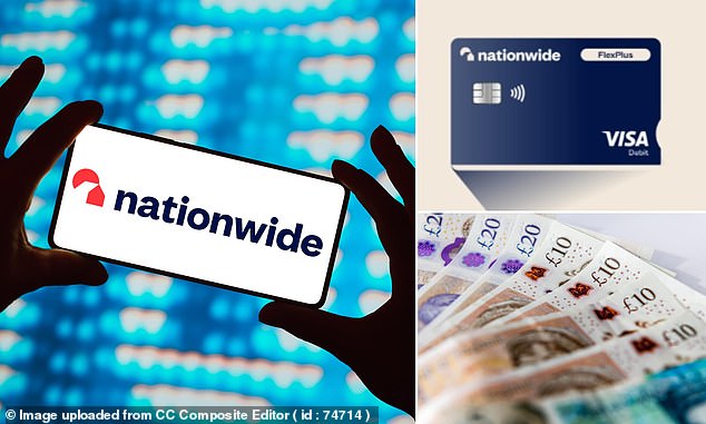 Hiked: Nationwide has increased the monthly charge on its FlexPlus current account from £13 per month to £18 per month