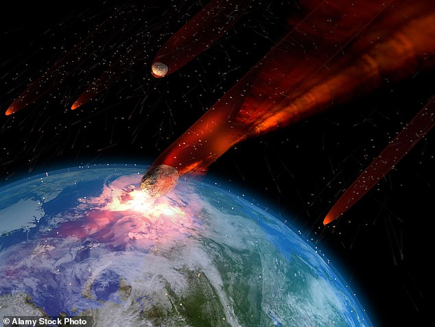 About 35 million years ago, a huge asteroid slammed into the ocean off the east coast of the North American continent, but caused no climate changes (STOCK)