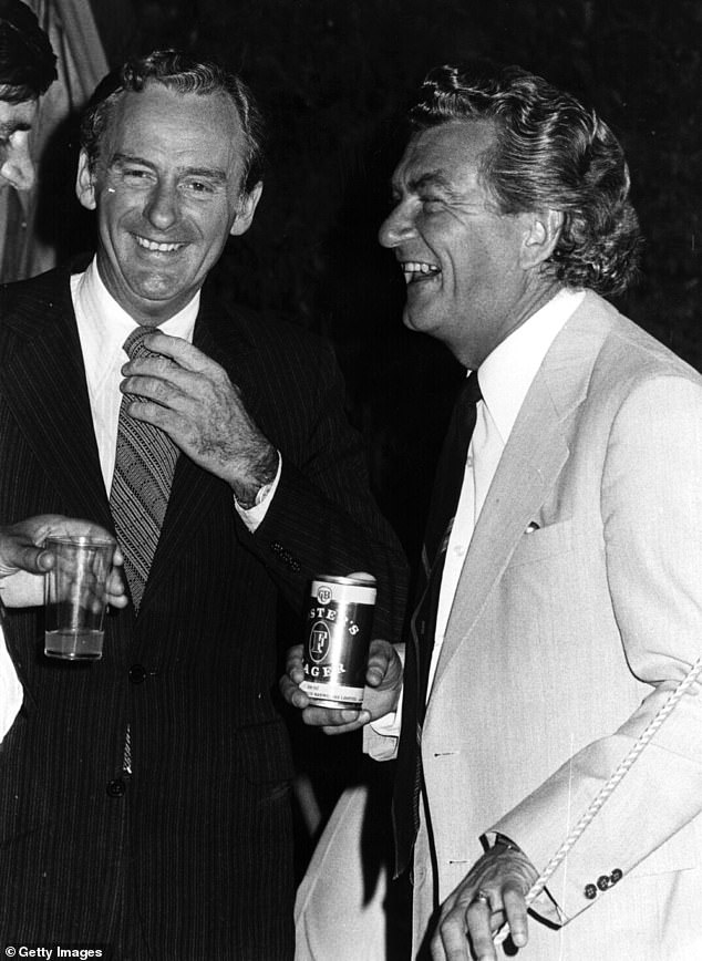 It was a different era: the Prime Minister held a world record for skulling a meter of beer (pictured, Bob Hawke with a beer in hand), Paul Hogan graced the silver screen in Crocodile Dundee and Kylie Minogue (below) was sitting comfortably on her place. road to world stardom