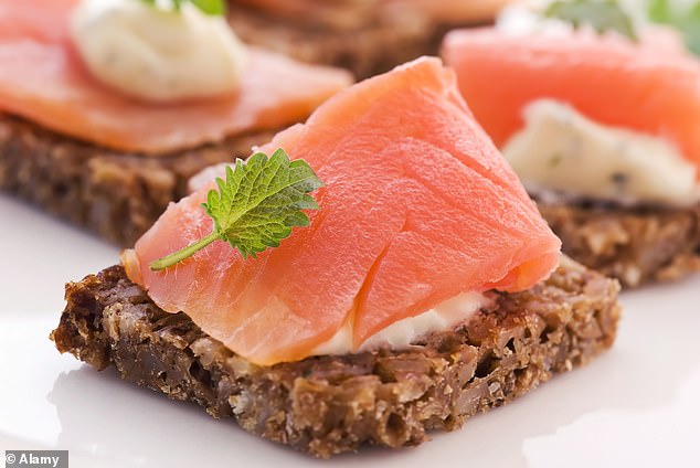 Smoked salmon is packed with omega-3 fatty acids