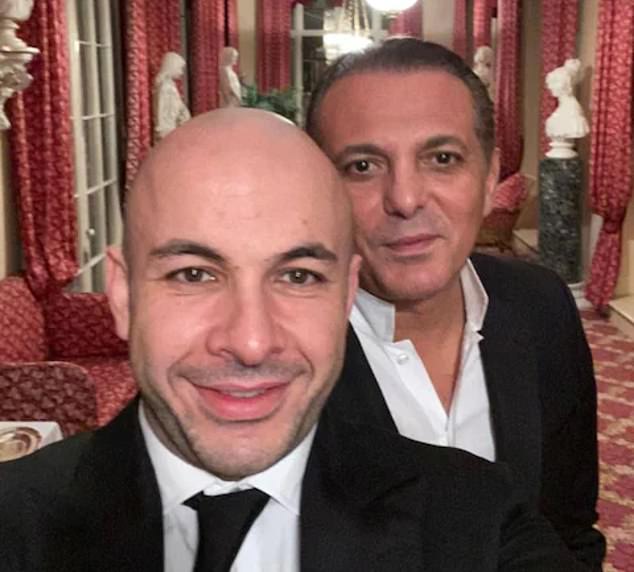 A selfie taken by Selman Turk along with Tarek Kaituni while visiting what appears to be Frogmore House, the royal residence in Windsor Great Park, in February 2020